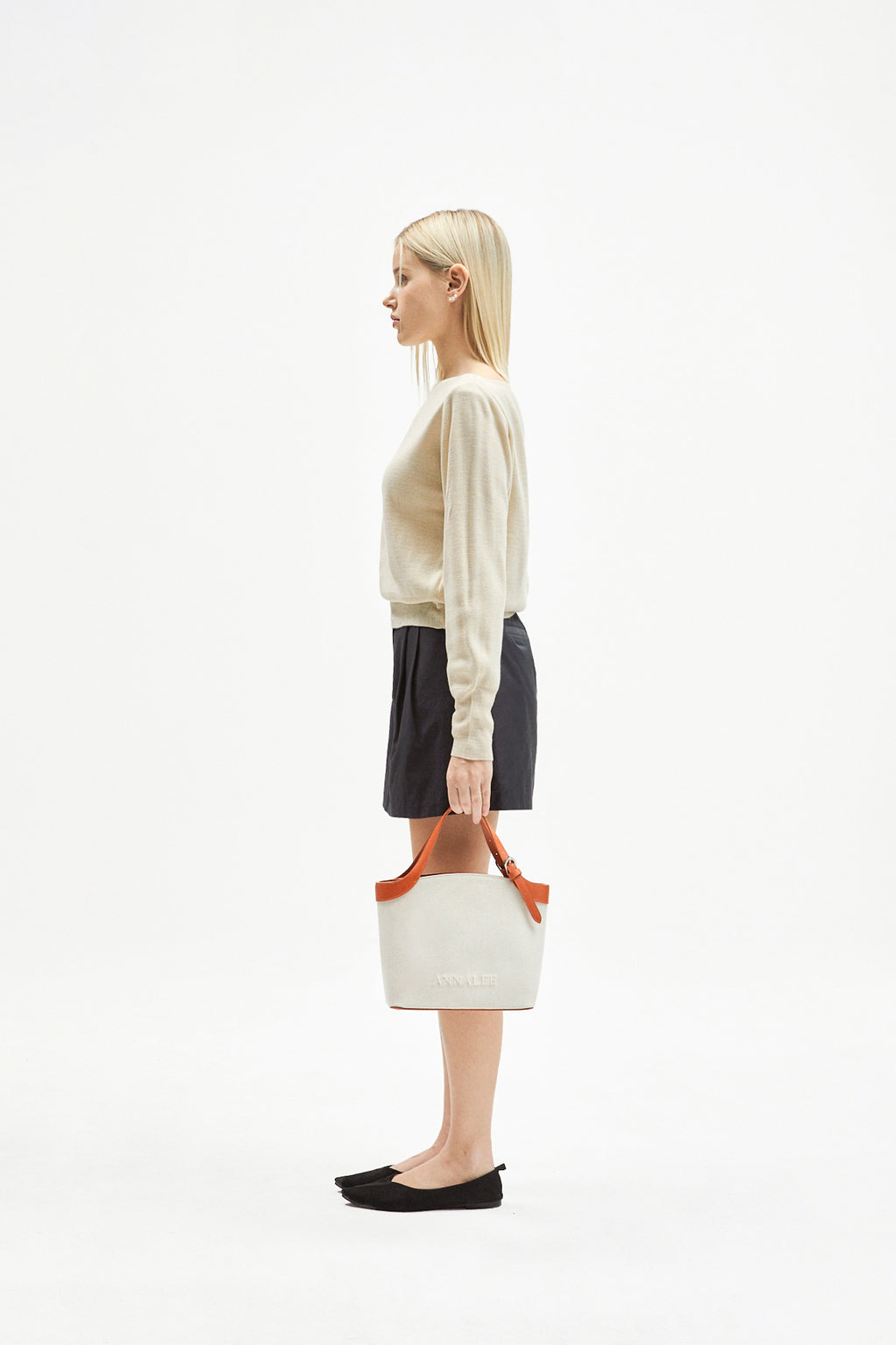 Aileen Canvas Bag L / Brown