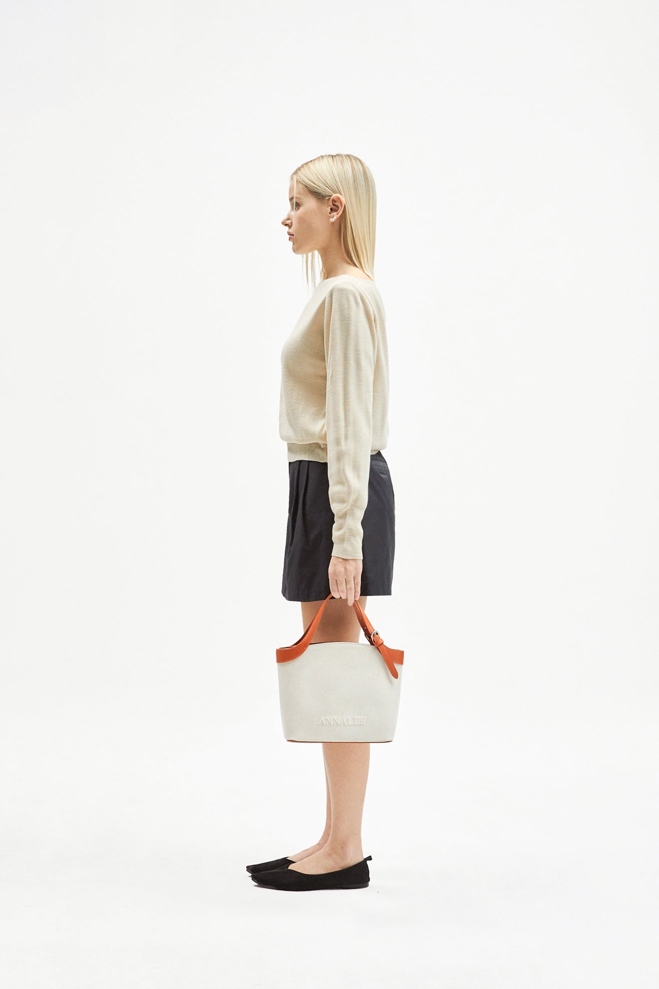 Aileen Canvas Bag L / Brown