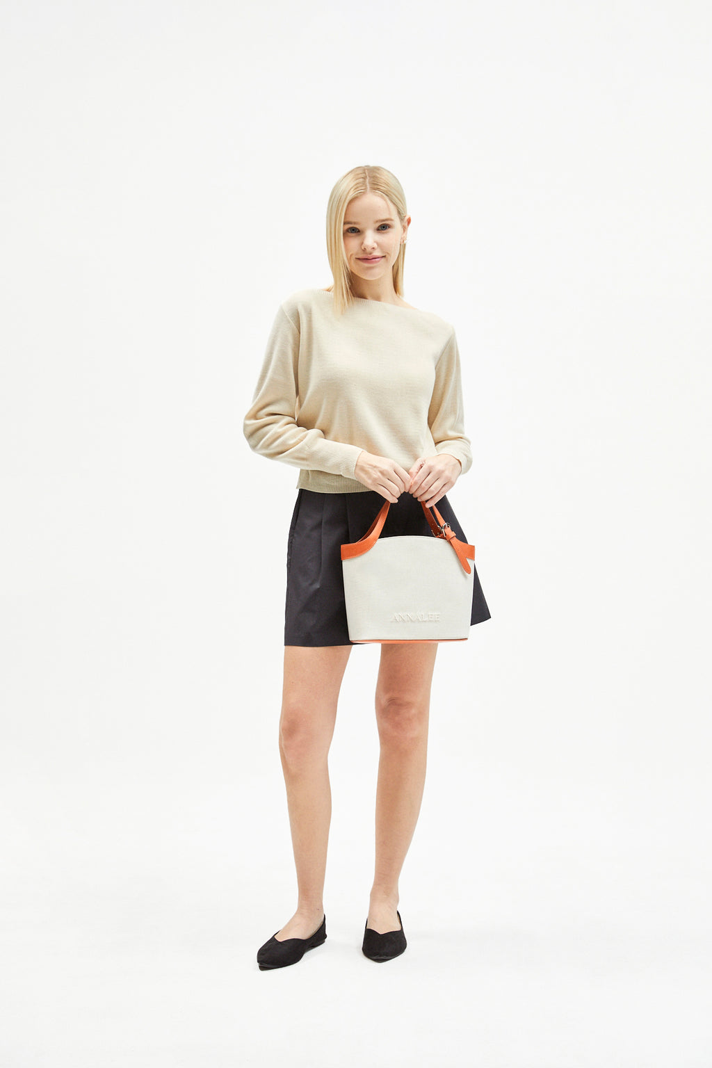 Aileen Canvas Bag L / Brown
