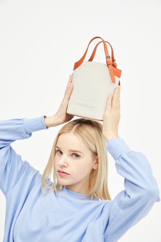 Aileen Canvas Bag S / Brown