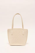 Celina Weave Tote Ivory